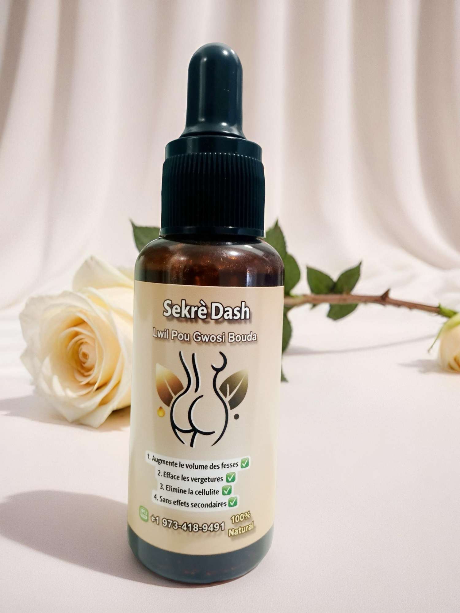 Grow Butt Enhancement Oil by Sekrè Dash
