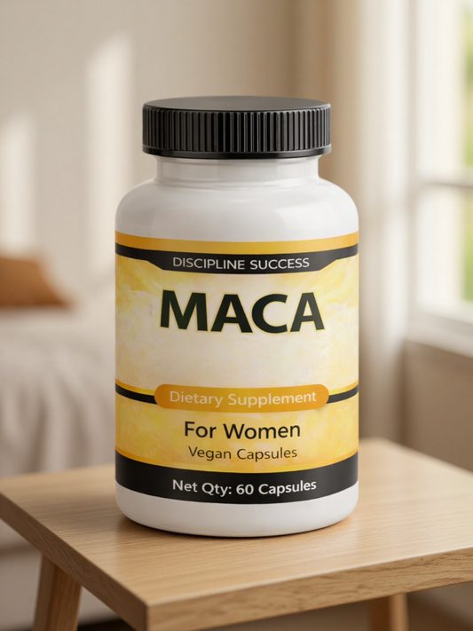 Organic Maca Root Capsules for Women – Daily Energy & Wellness Support (60 Count)
